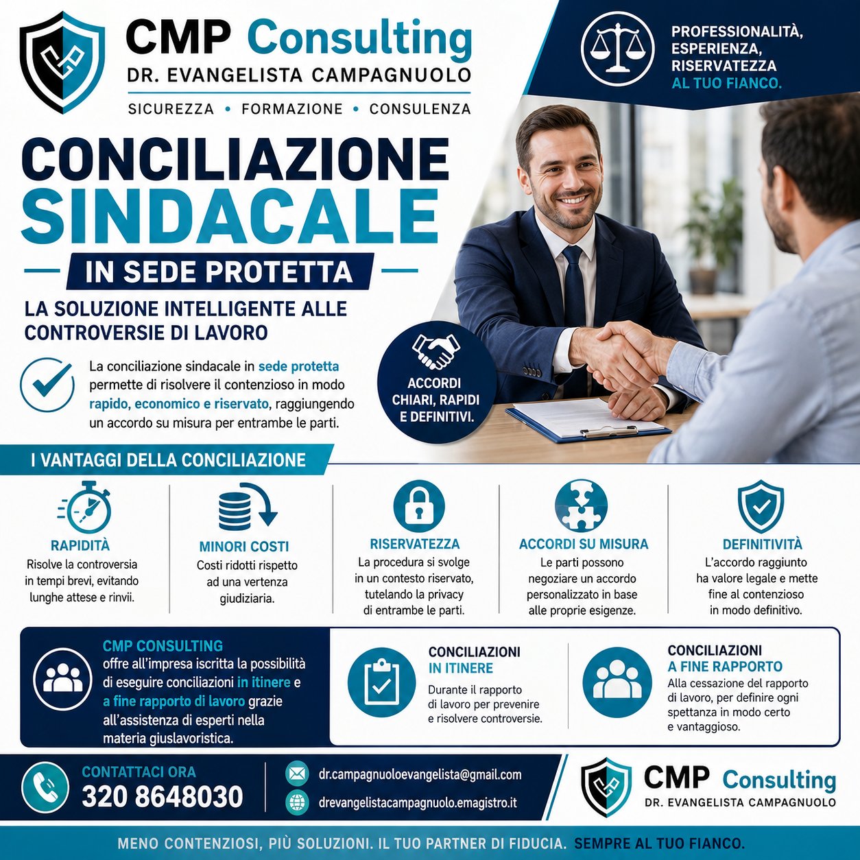 CMP Consulting conciliazione sindacale in sede protetta
