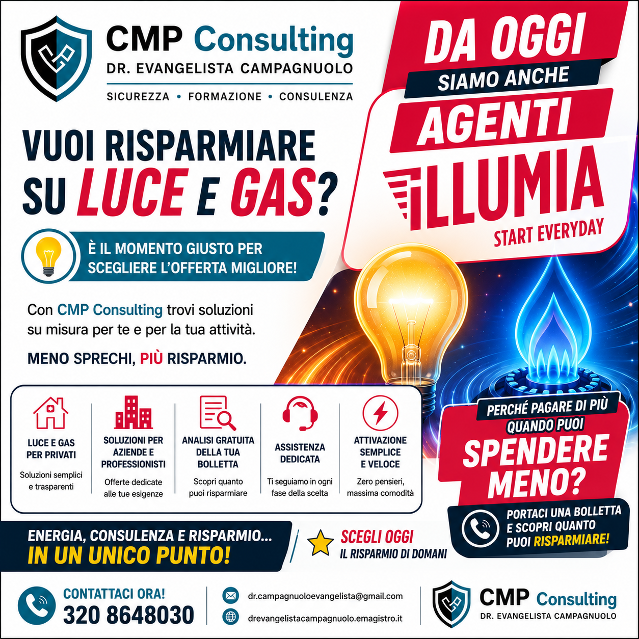 CMP Consulting agenti Illumia per luce e gas